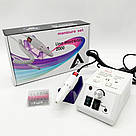 Фрезер для манікюру 20 000 об/хв + 6 фрез Lina 2000, Білий / Професійний апарат для манікюру, фото 8