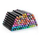 Набір двосторонніх маркерів для скетчинга 168 шт / Маркери для малювання, фото 4