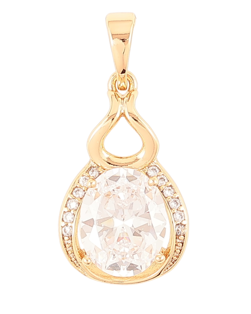 Кулон Xuping Позолота 18K «Декоративний візерунок з фіанітом» для ланцюжка до 5мм