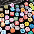 Набір двосторонніх маркерів 60 шт / Спиртові скетч маркери для малювання, фото 9