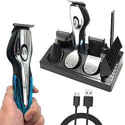 Професійна машинка для стрижки волосся 11в1, Geemy GM-562 / Набір для моделювання зачіски / Тример