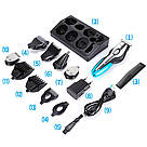 Професійна машинка для стрижки волосся 11в1, Geemy GM-562 / Набір для моделювання зачіски / Тример, фото 10