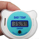 Дитяча соска-термометр BABY TEMP NJ-347 / Цифровий градусник-соска з дисплеєм / Пустушка-термометр, фото 5