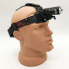 Ліхтар налобний акумуляторний W602-T6 / Потужний ліхтарик на голову, фото 5