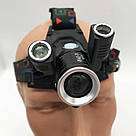 Ліхтар налобний акумуляторний W602-T6 / Потужний ліхтарик на голову, фото 7