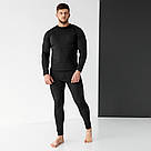 Комплект термобілизни для чоловіків Diving фліс (S-3XL) Чорне / Термобілизна чоловіча зимова у розмірі S-M, фото 2