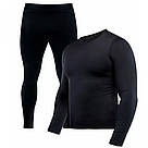 Комплект термобілизни для чоловіків Diving фліс (S-3XL) Чорне / Термобілизна чоловіча зимова у розмірі S-M, фото 6