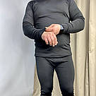 Комплект термобілизни для чоловіків Diving фліс (S-3XL) Чорне / Термобілизна чоловіча зимова у розмірі S-M, фото 9