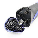 Акумуляторна електробритва VGR V-306 / Чоловіча бритва тример для бороди / Тример для стрижки бороди, фото 8