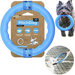 Іграшка-кільце (17 см) для апортування собак PitchDog17 / Тренувальне коло / Фітнес снаряд для середніх порід