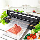 ОПТ від 10 шт, Вакууматор для харчових продуктів, Vacuum Sealer, Чорний / Пакувальник вакуумний для їжі, фото 2