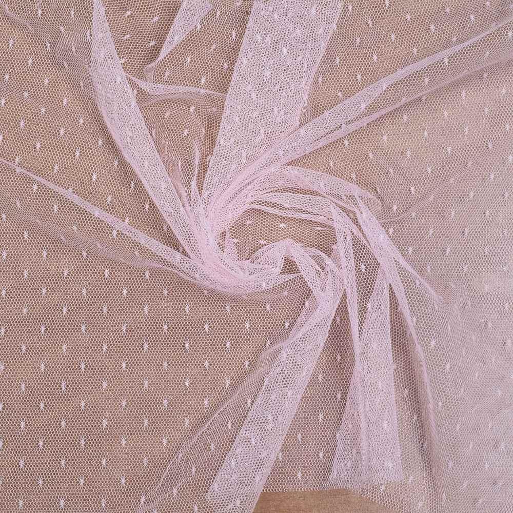 Сітка мушка дрібна молочно-рожева, ш.160 (14341.043)