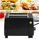 Тостер на 2 тости, 1000Вт, BITEK BT-263 / Електричний тостер для хліба / Подвійний тостер / Тостерниця, фото 2