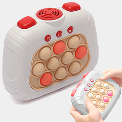 Інтерактивна іграшка антистрес Pop it, Біла / Дитяча приставка консоль / Розвиваюча іграшка