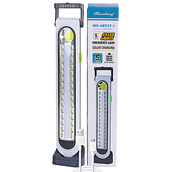 Прожектор-ліхтар акумуляторний (3600 мАг), з USB-зарядкою, HEL-6855T / Ліхтар із сонячною панеллю