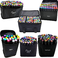 Скетч маркери для малювання  24шт, 36шт, 48шт, 60шт, 80шт, 120шт, 262 шт / Набір маркерів для малювання