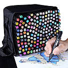 Набір скетч маркерів 120шт для малювання / Двосторонні маркери на спиртовій основі для скетчингу, фото 7