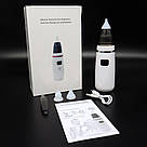 Дитячий аспіратор для носа 2в1, USB-C, + 3 насадки, BABY NOSE / Соплевідсмоктувач назальний електронний, фото 10