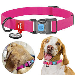 Нашийник для собак з QR-паспортом та пряжкою-фастекс WAUDOG Waterproof, S / Вологостійка амуніція для собак