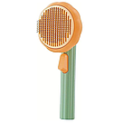 Гребінець для шерсті котів та собак / Пуходерка з кнопкою / Щітка для вичісування шерсті тварин, фото 9