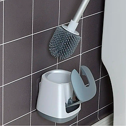 Йоршик для унітазу з автоматичним відкриттям та силіконовою щіткою / Йоршик-щітка для унітазу