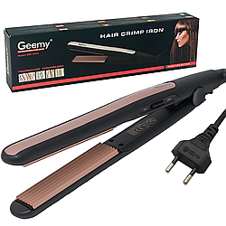 Плойка гофре для волосся 45 Вт, Geemy GM-2955 / Утюжок з турмаліновим покриттям / Щипці для прикореневого об'єму