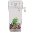 Акваріум для рибок самоочисний, 2л, My Fun Fish, з підсвічуванням / Міні акваріум із системою самоочищення, фото 3