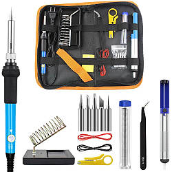 Паяльник з регулюванням температури 60Вт, 220V, 200-450°C, JIANG JN-806 / Набір для пайки / Паяльник