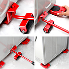 Набір для переміщення меблів та важких предметів MOVING HELPERS 5в1 / Набір інструментів для транспортування, фото 5