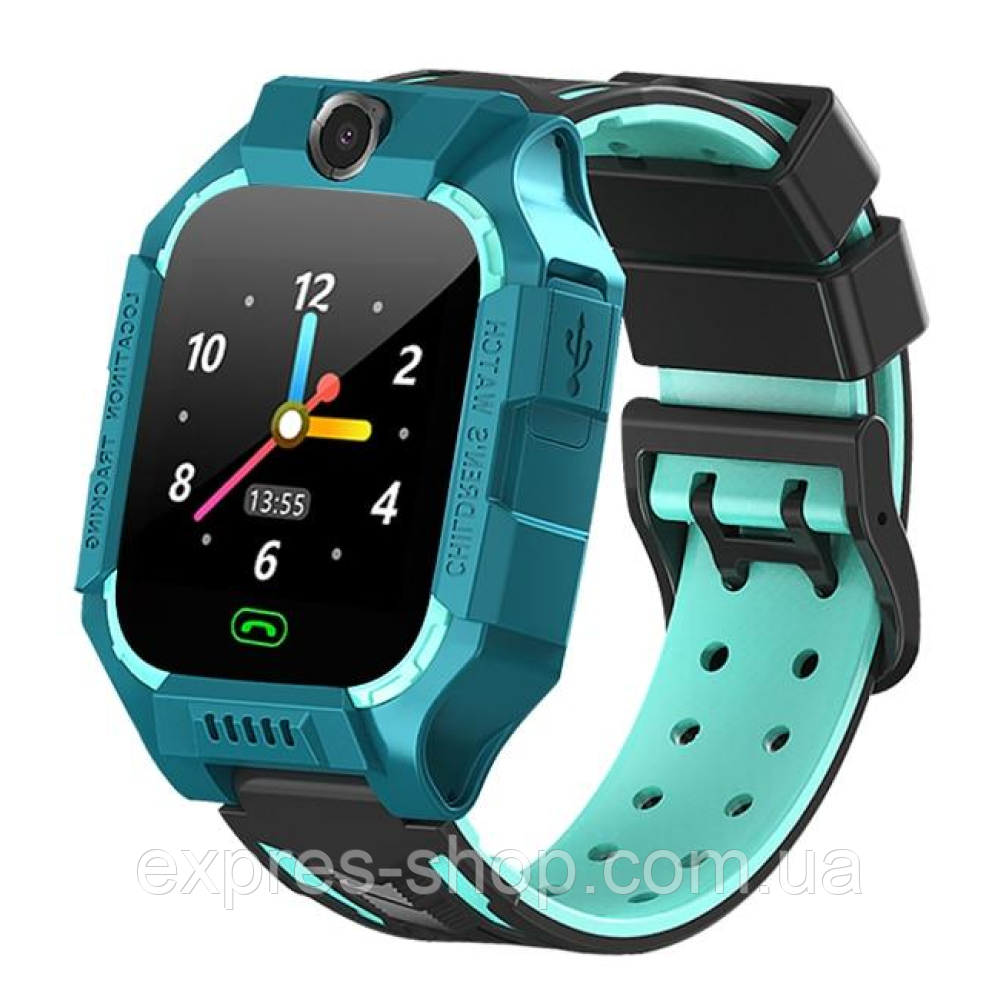 Дитячий смарт годинник з камерою, GPS та підтримкою 3G, XO H110, Зелений / Розумний годинник для дітей з функцією дзвінка, фото 1