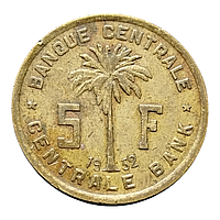 Руанда-Урунді 5 франків, 1952
