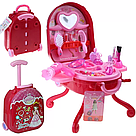 Ігровий набір у валізці для дівчаток 2в1, на 31 предмет, Fashion Girl / Іграшковий набір салон краси, фото 2