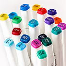 Набір двосторонніх маркерів для скетчингу 36 шт SKETCH MARKER ART-0001 / Скетч маркери для малювання, фото 4