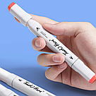 Набір двосторонніх маркерів для скетчингу 36 шт SKETCH MARKER ART-0001 / Скетч маркери для малювання, фото 5