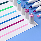 Набір двосторонніх маркерів для скетчингу 36 шт SKETCH MARKER ART-0001 / Скетч маркери для малювання, фото 8