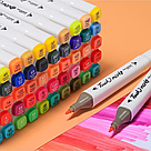 Набір двосторонніх маркерів для скетчингу 36 шт SKETCH MARKER ART-0001 / Скетч маркери для малювання, фото 9