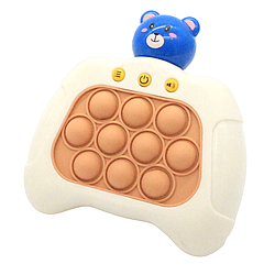 Іграшка антистрес від батарейок Pop it PRO Bear, Ведмідь / Електронний попит / Електронна приставка консоль