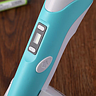 3D ручка принтер з дисплеєм та трафаретами + стрижні, DL93, Блакитна / 3д ручка для малювання / Ручка 3д дитяча, фото 7