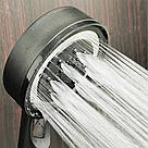 Лійка для душу, 5 режимів, Чорна / Насадка для душу / Масажна лійка / Душова лійка / Насадка на душ, фото 8