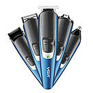Машинка триммер для стрижки волосся 8в1 VGR V-172, з USB / Акумуляторна машинка для волосся, бороди та носа, фото 3