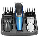 Машинка триммер для стрижки волосся 8в1 VGR V-172, з USB / Акумуляторна машинка для волосся, бороди та носа, фото 7