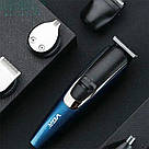 Машинка триммер для стрижки волосся 8в1 VGR V-172, з USB / Акумуляторна машинка для волосся, бороди та носа, фото 9