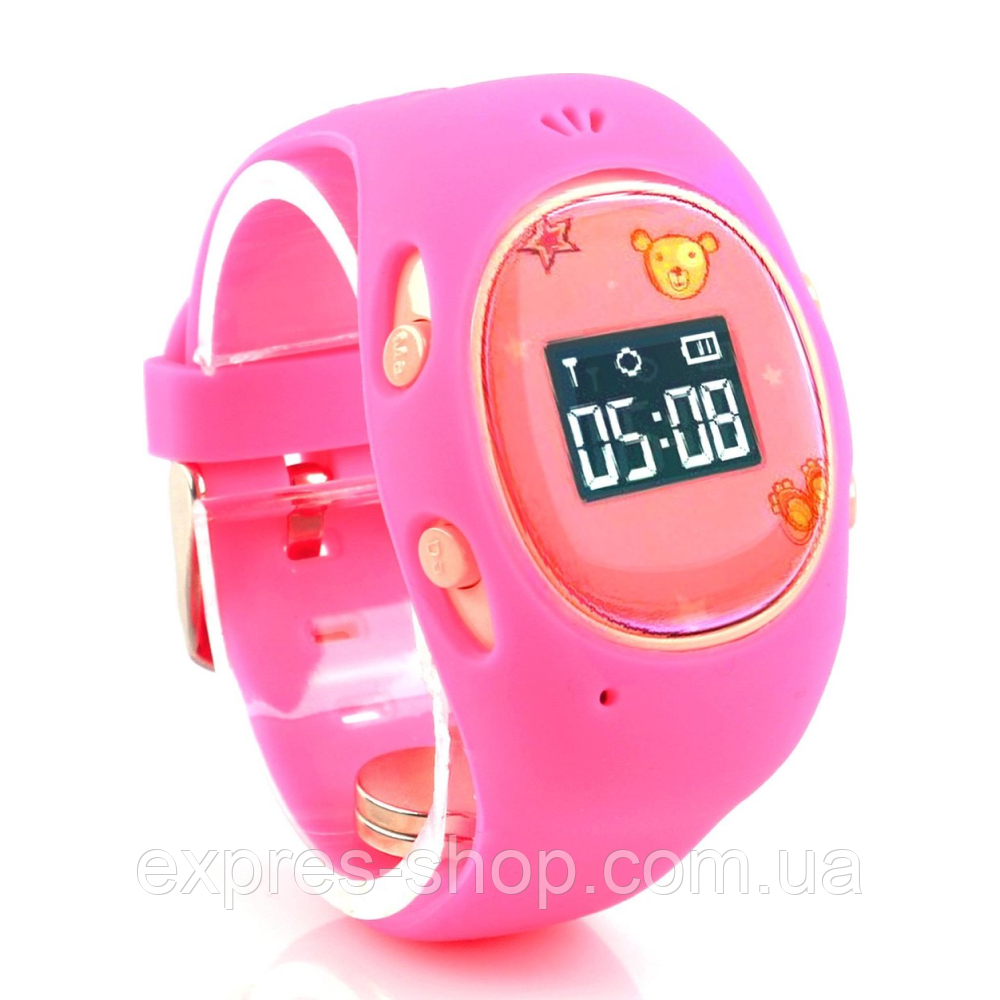 Смарт годинник з GPS-трекером і сім-картою, G65, Рожевий / Дитячий смарт годинник / Розумний смарт годинник для дітей, фото 1