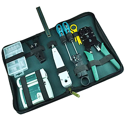 Набір інструментів для мережі 9в1/ Набір для обтискання мережі / Інструменти для монтажу локальної мережі