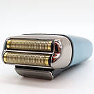 Електробритва шейвер з USB і LED дисплеєм, VGR V-357, Бірюзова / Акумуляторна бритва / Тример для обличчя, фото 3