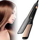 Праска для волосся з керамічними пластинами 740Вт, SK-1909 / Плойка для вирівнювання волосся / Випрямляч волосся, фото 6