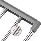 Сушарка для одягу на радіатор, 69х31,5х20,5 см, 3270B, Сіра / Сушарка для білизни / Сушка на батарею, фото 4