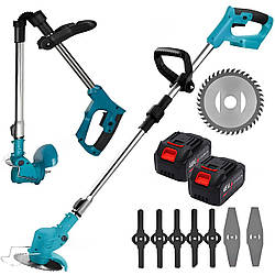 Акумуляторна газонокосарка + 2 АКБ 48V, Lawn mower / Акумуляторний тример для трави / Електротример