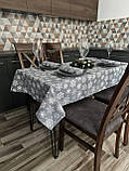 Скатертина новорічна водовідштовхувальна, високої якості (Туреччина)(Під замовлення або стандартний розмір), фото 10