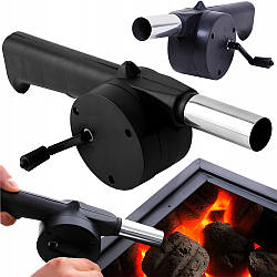 Ручний вентилятор для розпалювання мангала, барбекю, гриля / Фен для розпалювання вугілля / Повітродувка для мангала